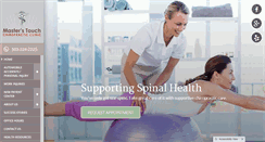 Desktop Screenshot of masterstouchchiropractic.com